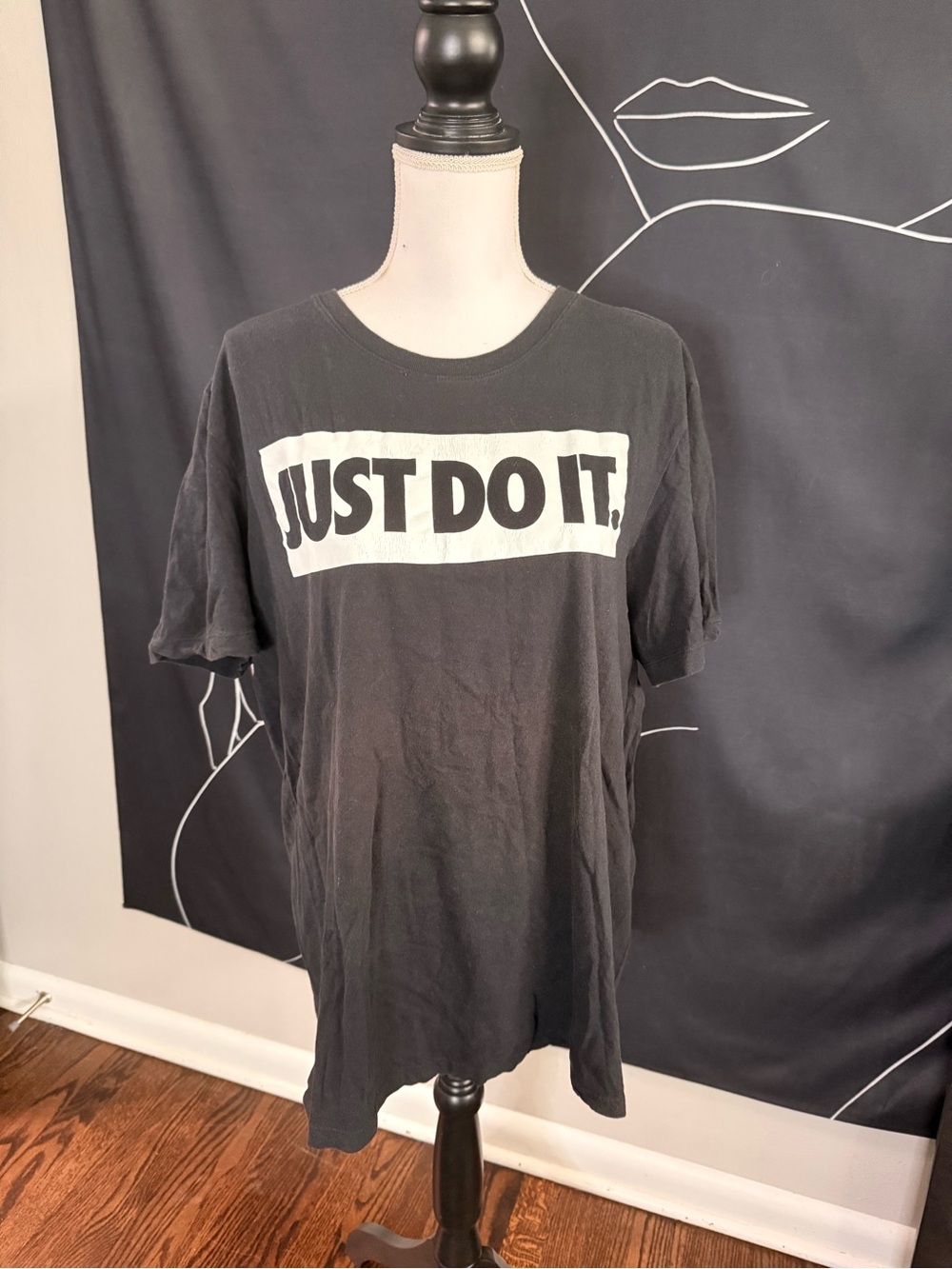 Nike Black Short-Sleeve 'Just Do It.' Graphic Tee